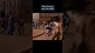 Celebrations in Norway after World War 2!🇳🇴 How do you feel watching this?🥹 #history #shorts