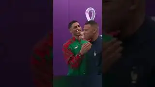 Achraf Hakimi with Kylian Mbappe