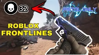 😨Frontlines but I can only use a PISTOL!! (Roblox)