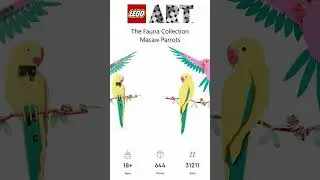 PREVIEW: LEGO ART, The Fauna Collection &ndash; Macaw Parrots, Set 31211, LEGO 2024