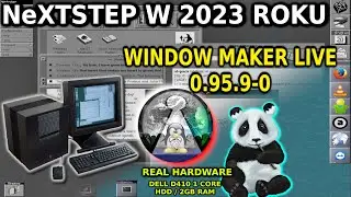 Pulpit NeXTSTEP  z 89 roku w 2023, Linux Window Maker Live 0.95.9 czyli S. Jobs stworzył potęgę GUI