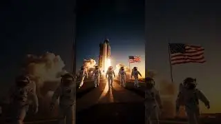 Apollo Saturn V Rocket Launch at Sunrise | Hyper-Realistic 3D Cinematic Space Scene #ApolloSaturnV