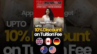 Enroll with us and get 10% discount on tuition fee. #StudyVisaConsultants #StudyAbroad #StudyGuide