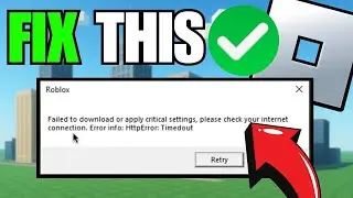 How To Fix Failed To Download or Apply Critical Settings Roblox