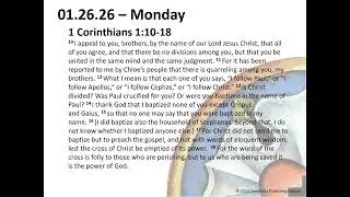 Pastor Z Devotional - Monday, January 26, 2026