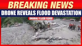 Uttarkashi Cloudburst: Drone Footage Reveals Flash Flood Devastation in Dharali Village | News9