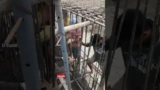 Inserting Main Bar into Bridge Main Girder #shorts