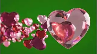 Cinematic Hearts Green Screen Overlay: Emotional Romantic VFX for Video Editing