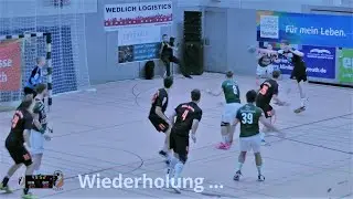 Handballregeln: Spiel in den eigenen Torraum (Handzeichen?)