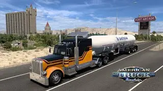 American Truck Simulator Nevada DLC Gameplay City Primm Clark County Desert Oasis