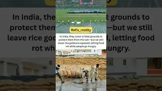 In India, Cricket Is Safe. Rice Isn&rsquo;t. #life #reality #cricket #farmer #rain #shorts #hardtruths
