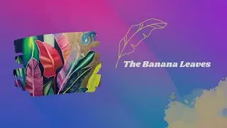 Contemporary Banana Leaves Acrylic Painting