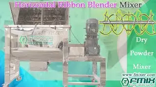 Horizontal ribbon blender industrial stainless steel agitator powder mixer machine supplier