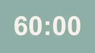 60 Minute Countdown Timer &ndash; No Sound | Focus, Study, Deep Work