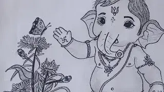it's Nisha is live##Lord Ganesha drawing easy step by stepGanesh God drawing very easy