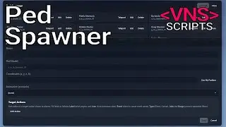 VNS Scripts | Ped Spaner Menu| FiveM Preview