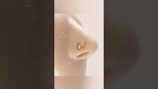 beautiful nose pin with letter #dreamnstyle #fashionstyle #song