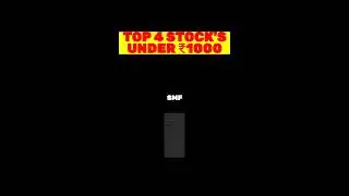 TOP 4 STOCK'S UNDER 1000 #smf #india #stockmarket #2022 #1000 #airtel #hcl #aarti #tataconsumer