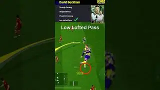 All Passing Skills ✅✅🎮 by David Beckham #efootball #efootball2025 #davidbeckham
