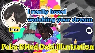 Secret ending! Pako drew an illustration for Doki【Dokibird | Clips】
