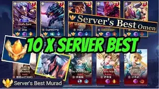 10 SS RANK FIGHTING! 10 SERVER BEST PLAYERS 😲 | AoV | 傳說對決 | RoV | Li&ecirc;n Qu&acirc;n Mobile