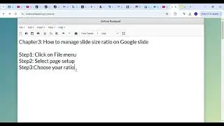 Chapter3 How to manage slide size ratio on Google slide
