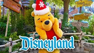 Pooh's Christmas Costume, Main Street Omnibus & Disneyland Walkthrough December 2023 [4K POV]