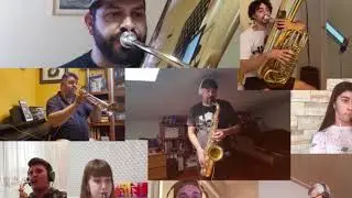La Banda Sinfónica Complutense homenajea a los sanitarios del Hospital con su versión de ‘Resistiré’