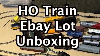 Unboxing Large eBay Lot of HO Train Cars