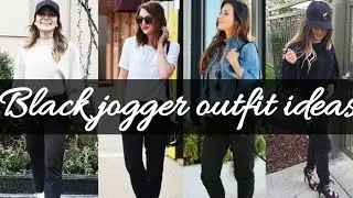 How to style black joggers| Girls outfit ideas|Be gorgeous| Girls fashion