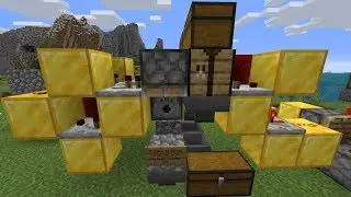 Automatic block crafter and shulker loader system in Minecraft