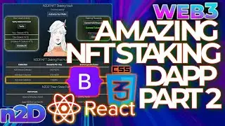 🔴 Build An Amazing NFT Staking & Minting Web3 dApp: Part2  Front end Design CSS - Bootstrap 🤩