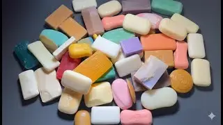 ✨🤩Relaxing ASMR SOAP•Cutting Dry Soap•Bundle of mix colourful ✨ soap & cutting asmr