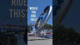 Moonraker goes VERTICAL! Are you BRAVE ENOUGH for this carnival ride? #shorts #ocfair #thrillrides