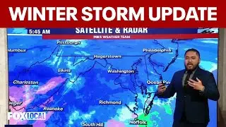 DC weather forecast: Snow falling across DC area