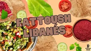 Fattoush en bowl de pan pita | Ensalada &aacute;rabe con un toque crujiente 🥗