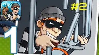 Robbery Bob - Gameplay Walkthrough Part 2- Chapter 1: Suburbs (Sky Up888)