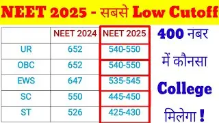 NEET 2025 Cutoff follow 2018-19 trend #neetcutoff2025 #neetcutoff