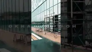 Магазин Пятерочка на М-4 с.Ям. Фасадное остекление алюминиевым профилем в #OknaMobifon