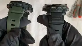 Comparison Casio Protrek PRW3510 and PRW2500, new vs old generation ABC watches