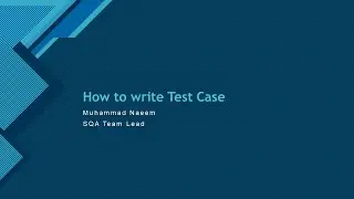 How to write a Manual Test Case | TestCase writing with template