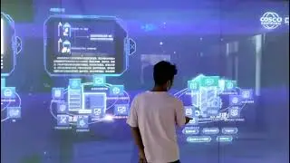 interactive projection Multi LCD Screen Video wall touch screen laser tech finger touch for museum