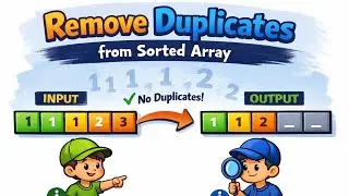 ✅ Remove Duplicates from Sorted Array | Two Pointers 👉👈