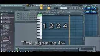 How  to change time signature  and tempo in  FL studio 20