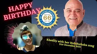 Khedlly's Hohohaha song @laughteryoga 66th Birthday celebration zoom party