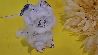 DIY POP MART THE MONSTERS Zimomo Angel in Clouds ! LABUBU  | Moving Head Paper Doll Tutorial