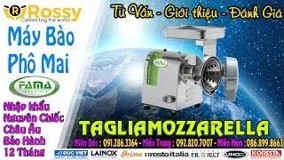 Giới thiệu m&aacute;y b&agrave;o ph&ocirc; mai FAMA TAGLIAMOZZARELLA | CHEESE CUTTER | Hotline :0989999884