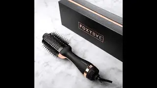 QUICK FOXYBAE ROSE GOLD HAIR TOOLS REVIEW! | Blowout Dryer brush & Flat iron.