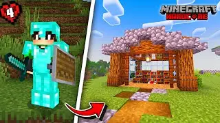 I built a Beautiful Enchantment House Minecraft Hardcore Ep-4 | Not Bigshot 