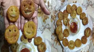 Homemade Potato Smiley | Emoji Fries Recipe | Easy Evening snacks for kids | Jayita's Creation